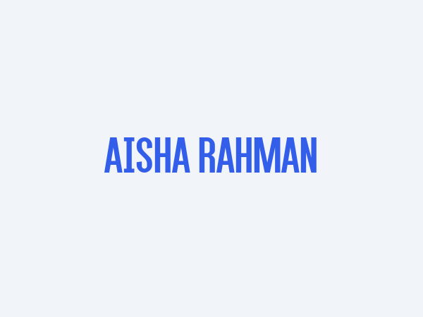 Aisha Rahman