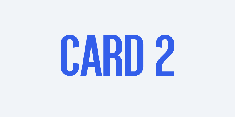 Card Two